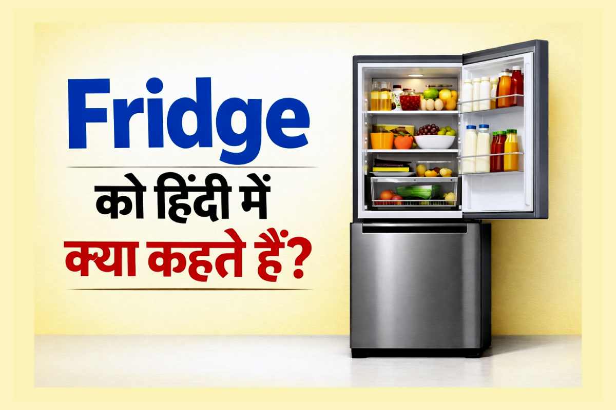 फ्रिज को हिंदी में क्या बोलते हैं? Fridge ko hindi mein kya bolate hai
